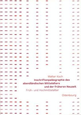 Walter Koch: Inschriftenpaläographie des abendländischen Mittelalters und der frühen Neuzeit. Früh- und Hochmittelalter. Oldenbourg: München 2007. Oldenbourg Historische Hilfswissenschaften, Bd. 2.
